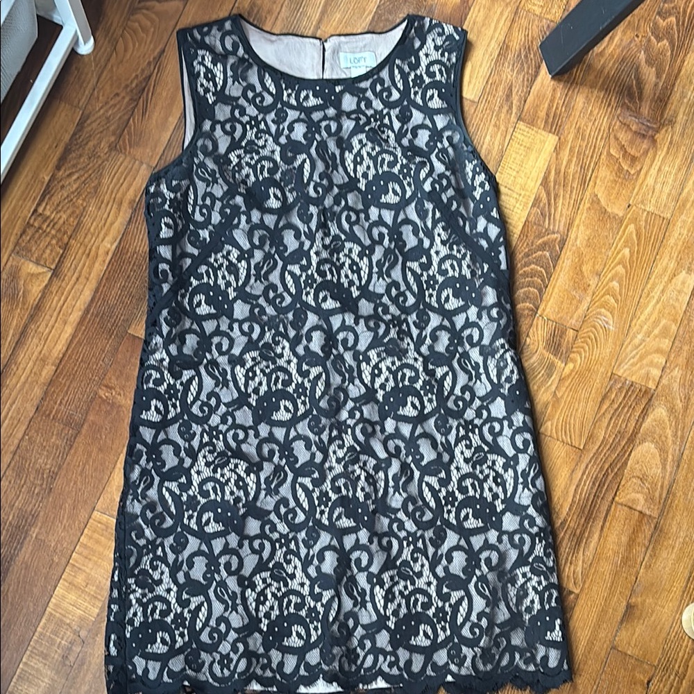 LOFT Lace Overlay Dress